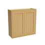 Inset Hazelnut Oak RTA 24-36"W x 30-42"H x 13.5"D 15-Size Double Doors Wall Cabinet