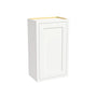 Inset Origami White RTA 9-21"W x 30-42"H x 13.5"D 15-Size Single Door Wall Cabinet