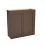 Inset Truffle Brown RTA 24-36"W x 30-42"H x 13.5"D 15-Size Double Doors Wall Cabinet