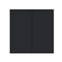 Slim Ebony Black Shaker RTA 24"-36"W x 30"/36"/42"H x 12"D 15-Size Standard Wall Cabinet with 2 Doors