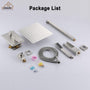 CASAINC Wall Mounted Shower System with Handheld Shower and Bathtub Faucet in Brushed Nickel