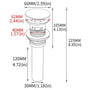 Brass Bathroom Vessel Vanity Sink Pop Up Drain Stopper with Overflow Lavatory Drain Assembly