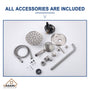 8.3inch Wall-mounted rain shower faucet with pressure balanced valve-CASAINC