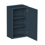 Cyber Grey RTA 9"-21"W x 12"D x 30"-42"H 15-Size Standard Wall Cabinet with Door and Shelves