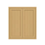 Inset Hazelnut Oak RTA 24-36"W x 30-42"H x 13.5"D 15-Size Double Doors Wall Cabinet