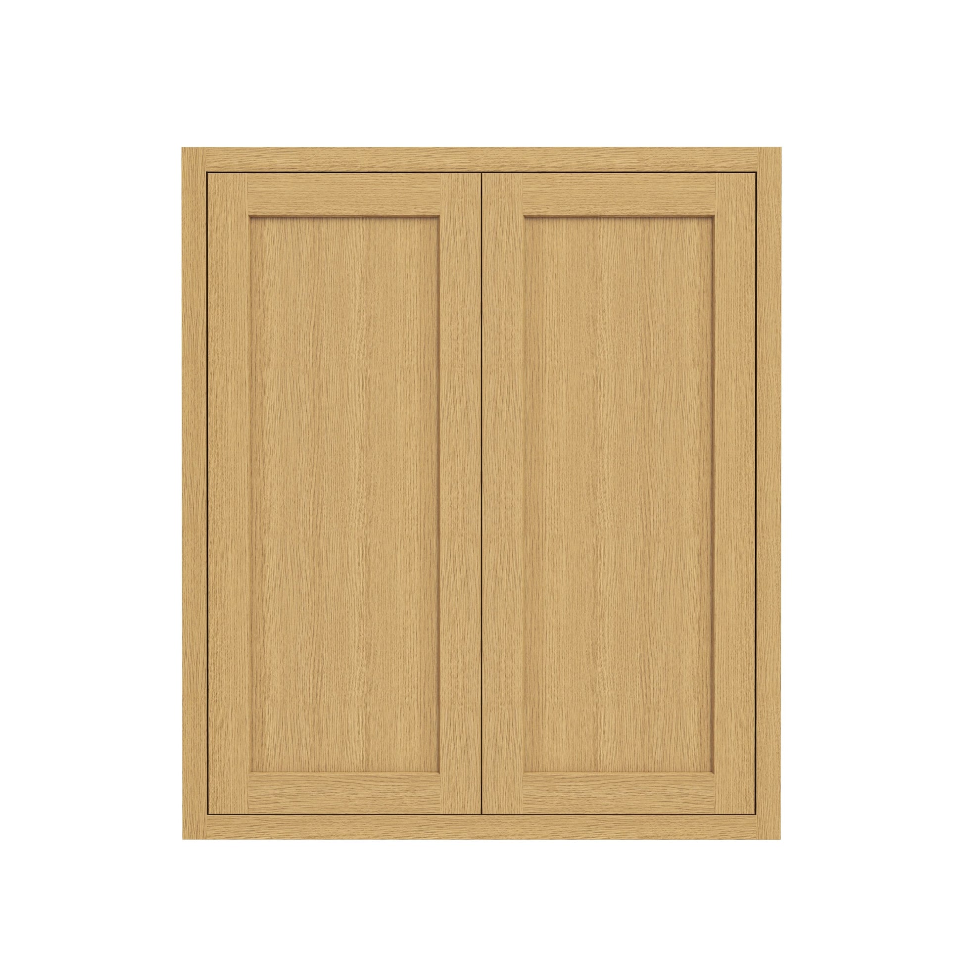 Inset Hazelnut Oak RTA 24-36"W x 30-42"H x 13.5"D 15-Size Double Doors Wall Cabinet
