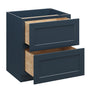 Cyber Grey RTA 30"W x 24"D x 34.5"H Base Cabinet with 2 Drawers