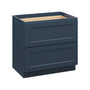 Cyber Grey RTA 36"W x 24"D x 34.5"H Base Cabinet with 2 Drawers
