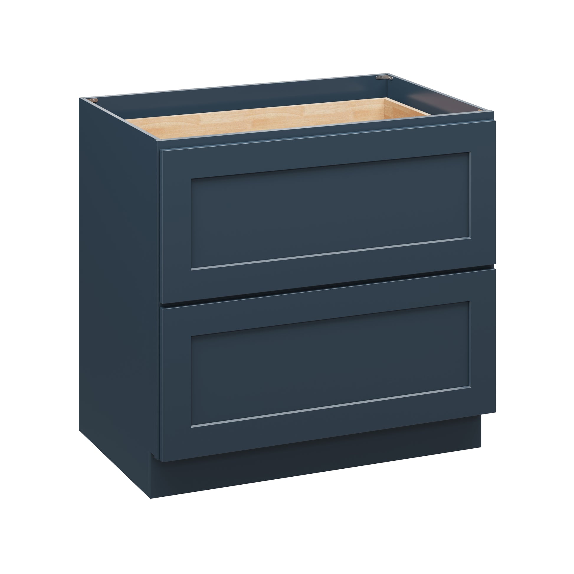 Cyber Grey RTA 36"W x 24"D x 34.5"H Base Cabinet with 2 Drawers