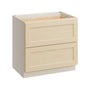 Versa Shaker RTA 36"W x 24"D x 34.5"H Base Cabinet with 2 Drawers