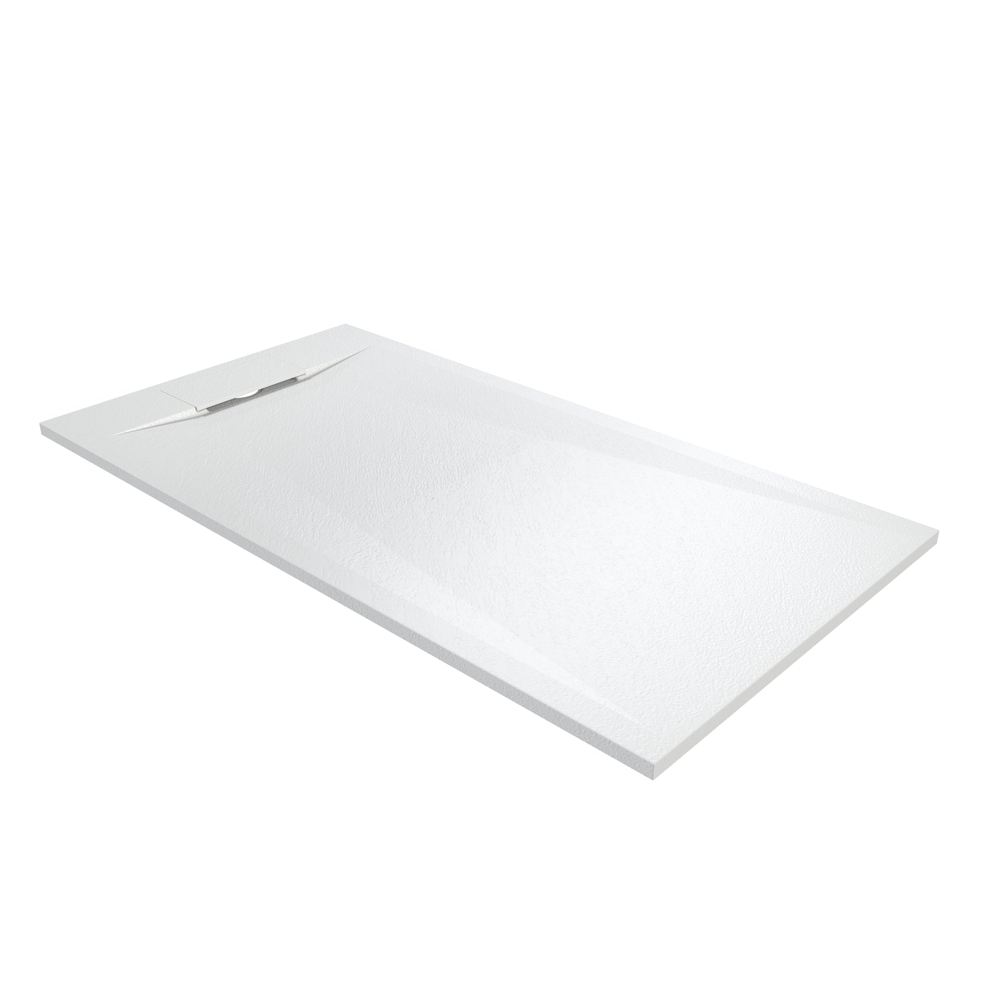 European-Style SMC Shower Base with Anti-Slip Design in Black or White