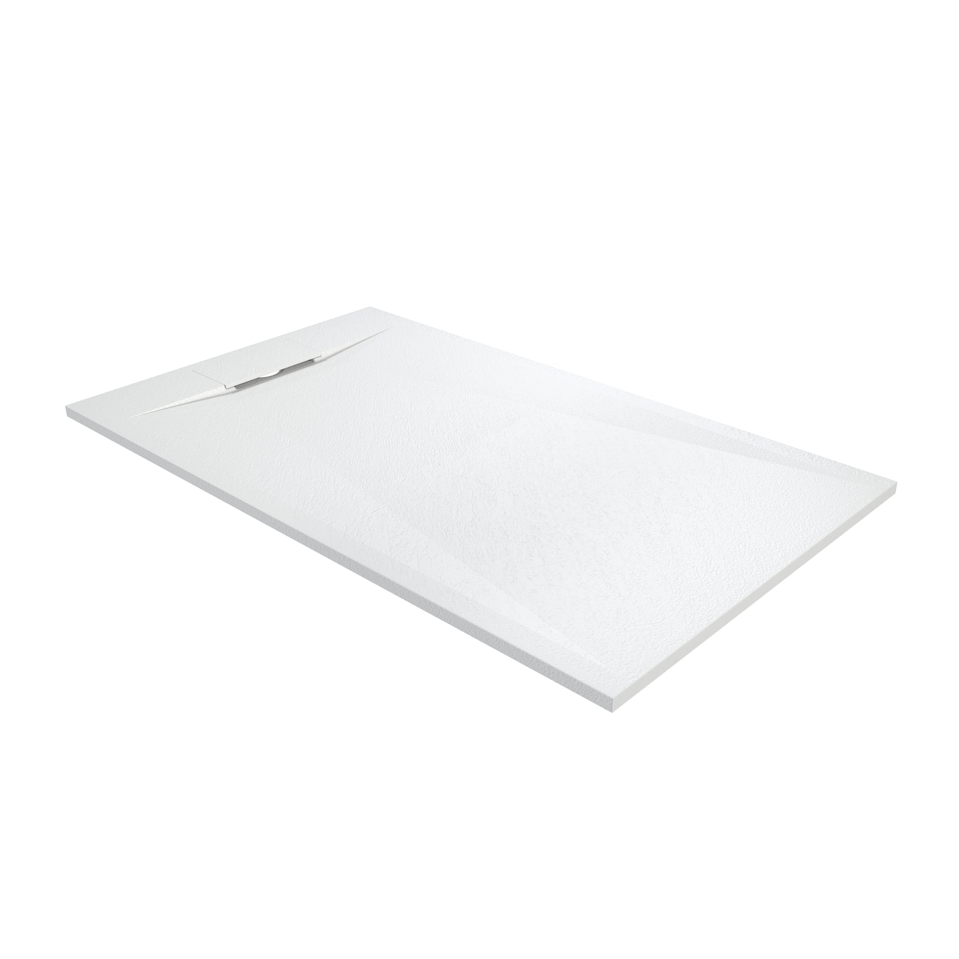 European-Style SMC Shower Base with Anti-Slip Design in Black or White