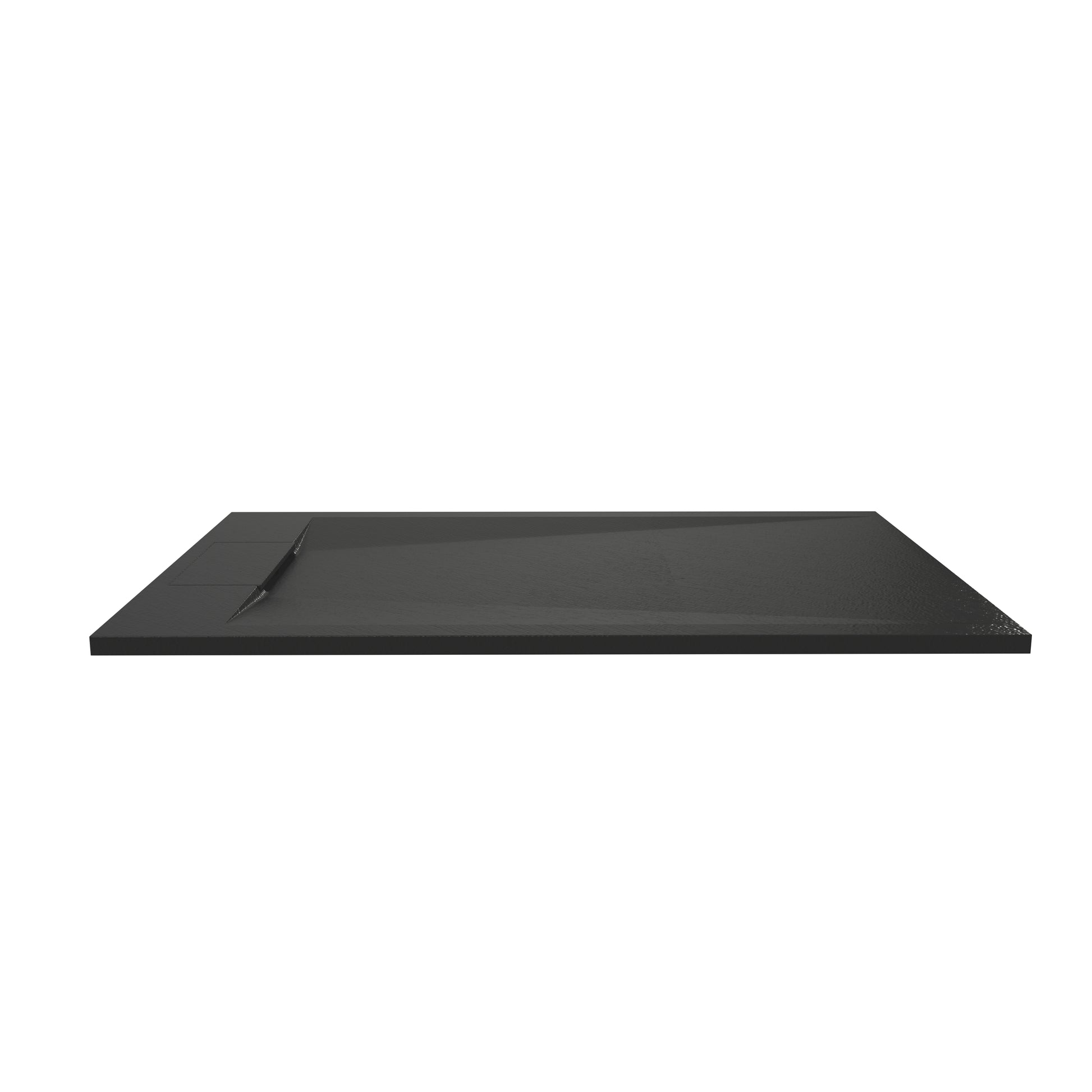 European-Style SMC Shower Base with Anti-Slip Design in Black or White