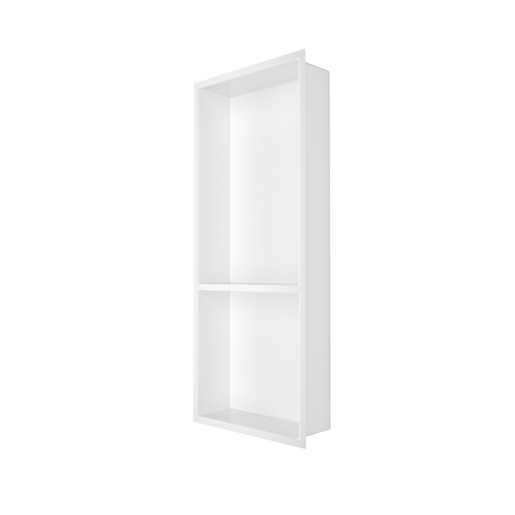 12.2" x 28.7"/39.3" Glossy White SMC Shower Niche with 1 or 2 Shelves