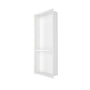 12.2" x 28.7"/39.3" Glossy White SMC Shower Niche with 1 or 2 Shelves