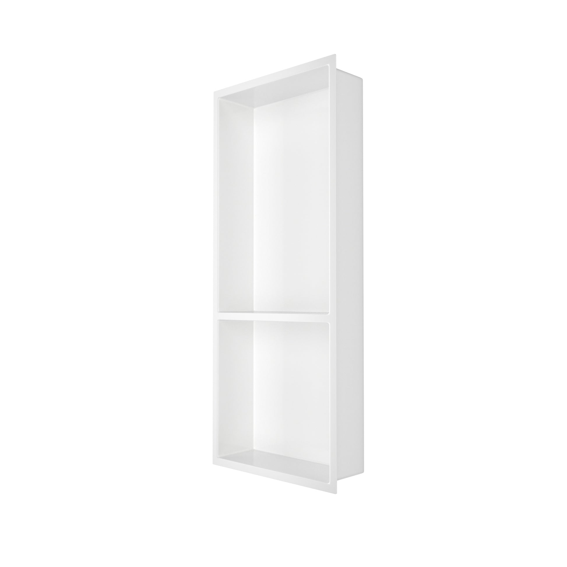 12.2" x 28.7"/39.3" Glossy White SMC Shower Niche with 1 or 2 Shelves