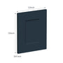 12" x 15" Cyber Grey Shaker Cabinet Sample Door