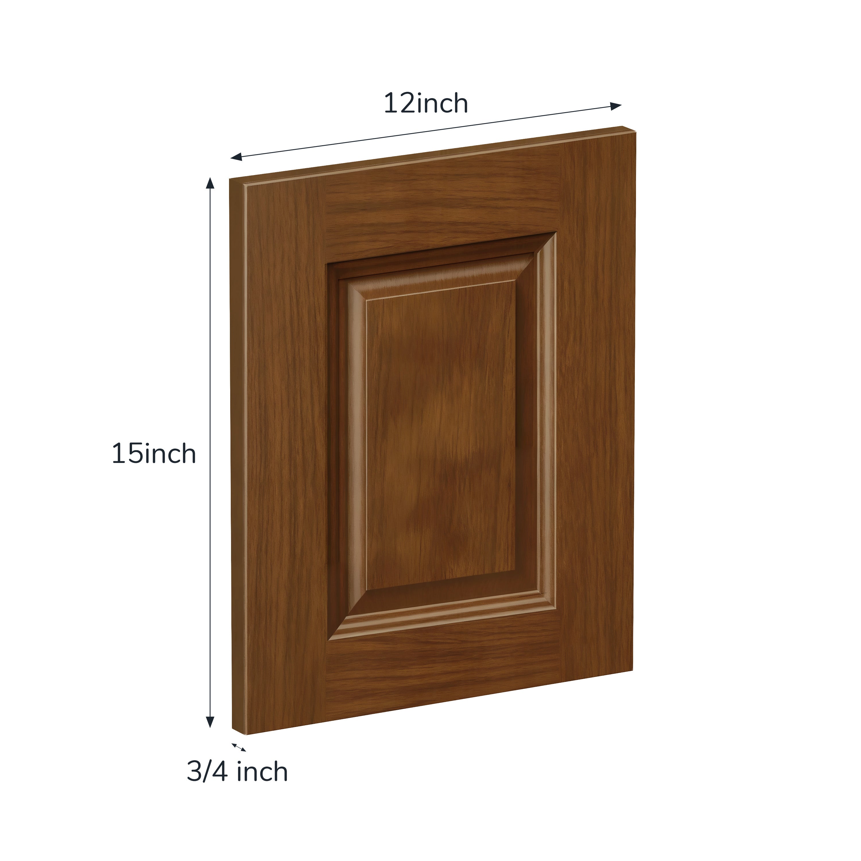 12" x 15" Dark Caramel Cabinet Sample Door