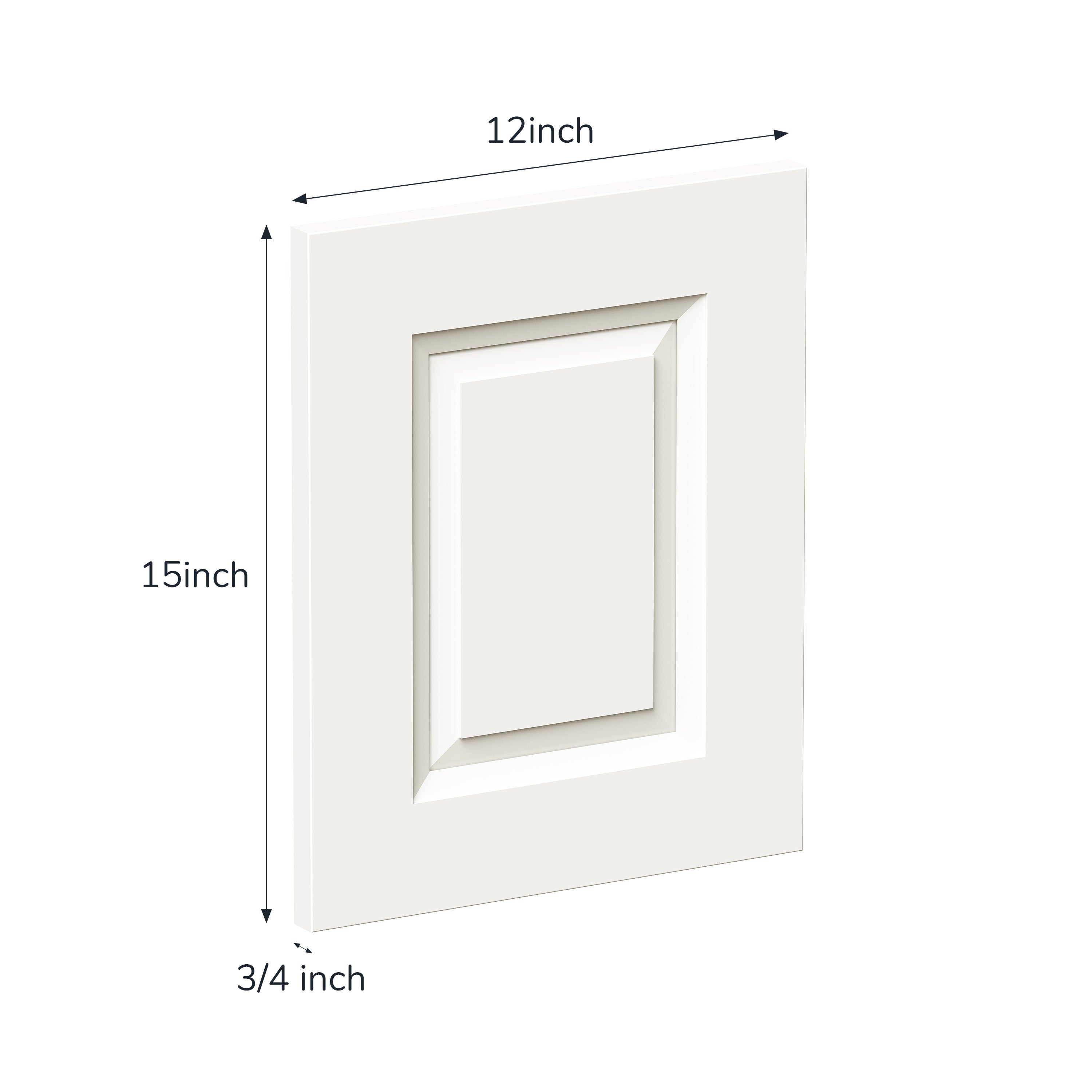 12" x 15" Glacier White Cabinet Sample Door