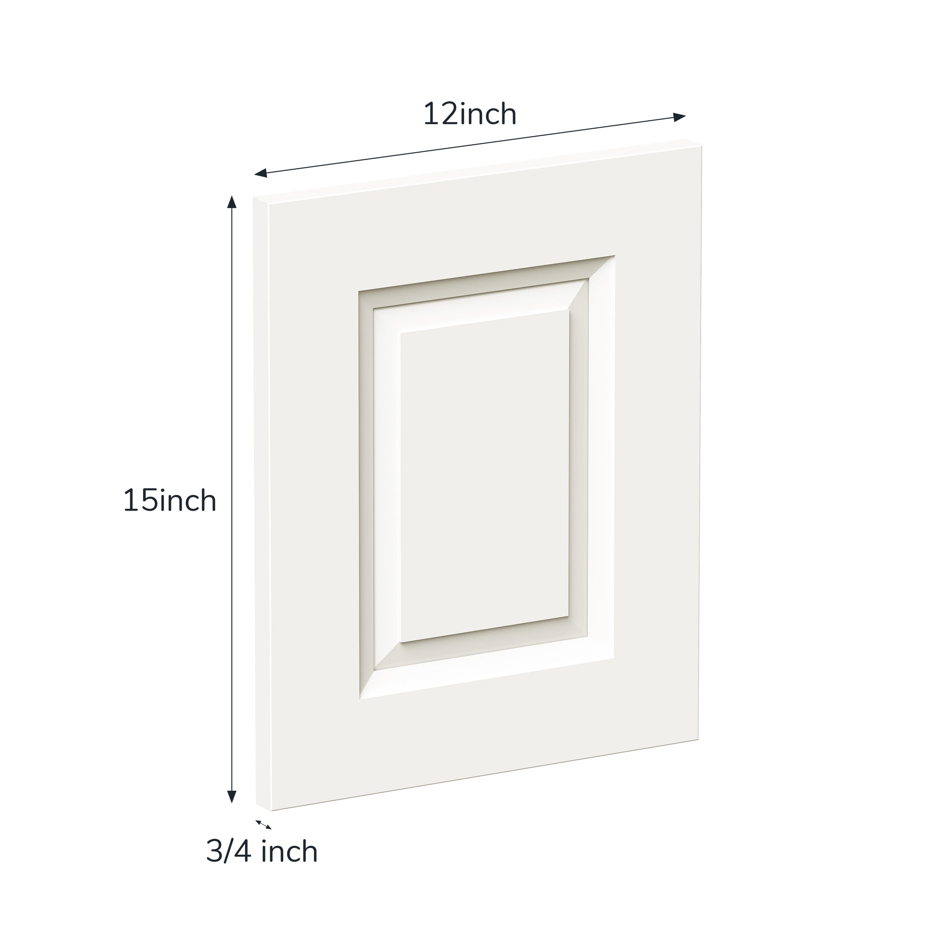12" x 15" Glacier White Cabinet Sample Door