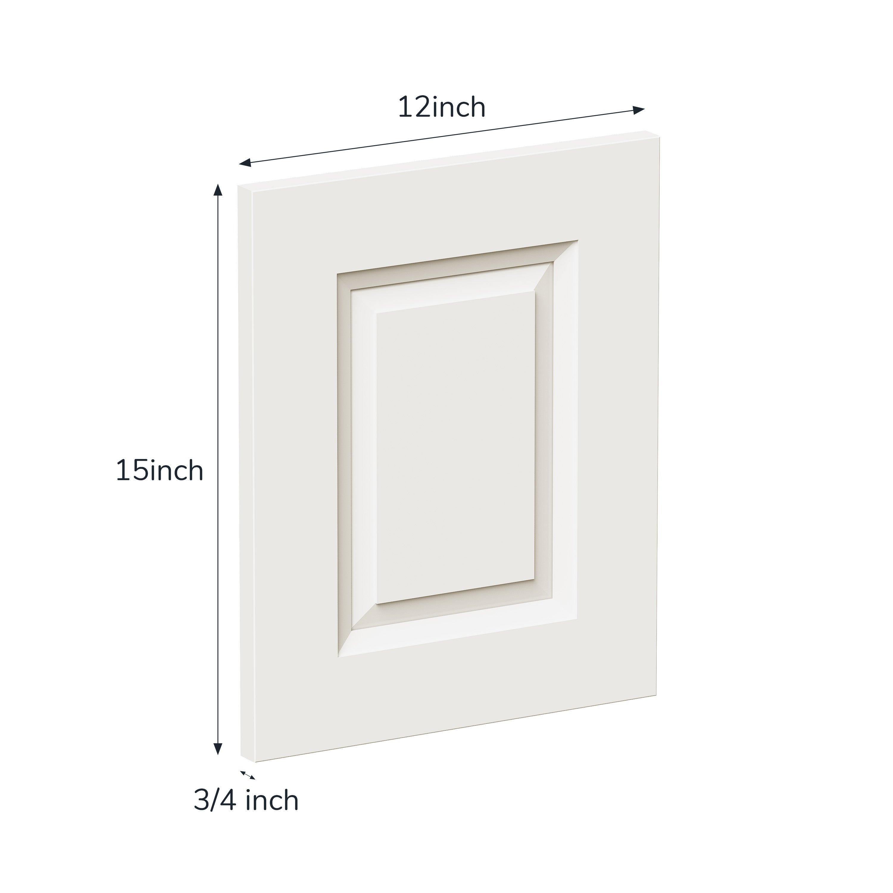 12" x 15" Pearl White Cabinet Sample Door