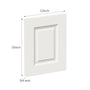 12" x 15" Pearl White Cabinet Sample Door