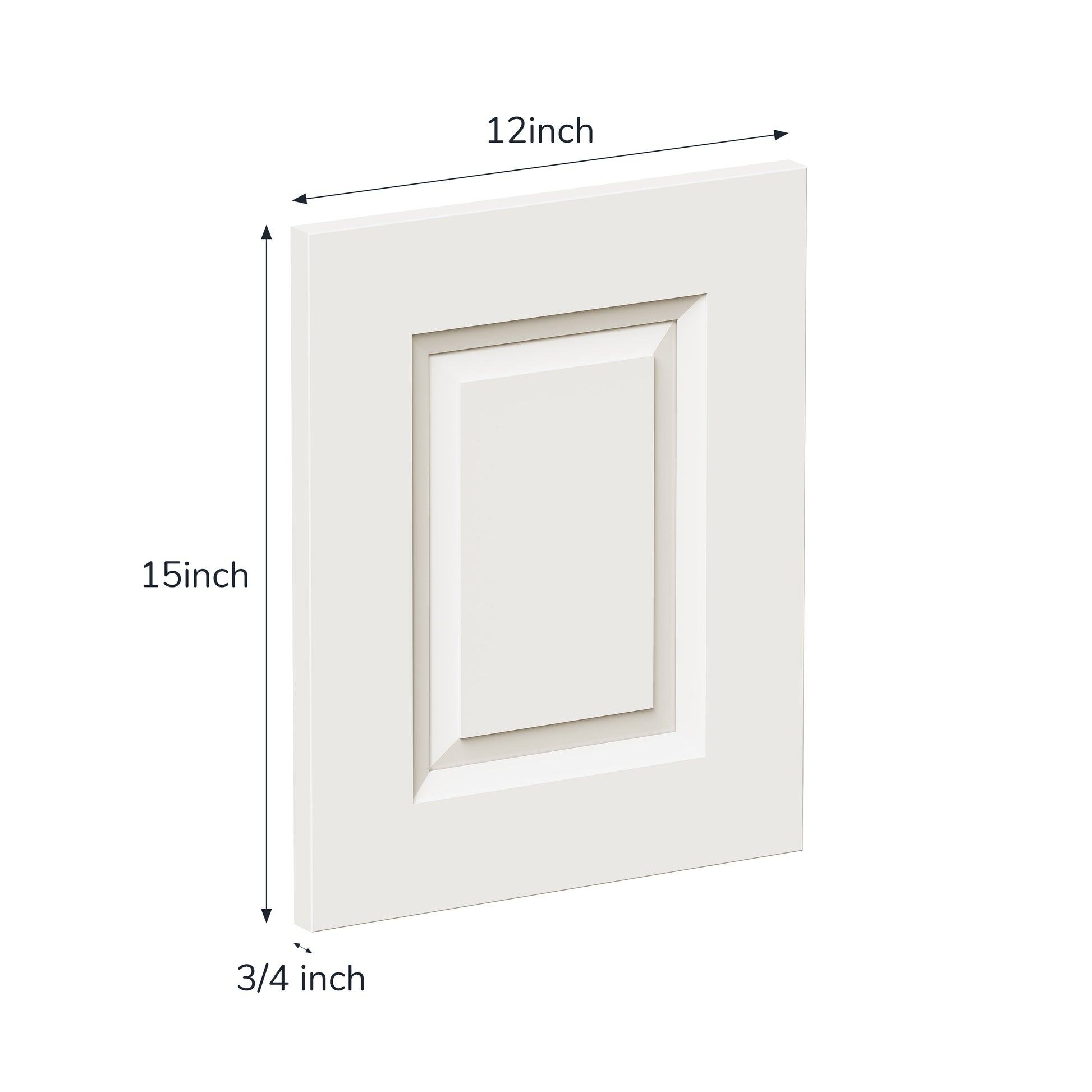 12" x 15" Pearl White Cabinet Sample Door