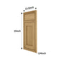 13.5" x 15"/18" Inset Hazelnut Oak Cabinet Sample Door