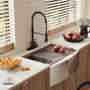Farmhouse Stainless Steel 30/33/36 inch Single Bowl Kitchen Sink in Brushed