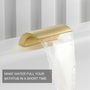 Deck-Mounted Roman Tub Faucet with Hand Shower in Matte Black/Brushed Gold