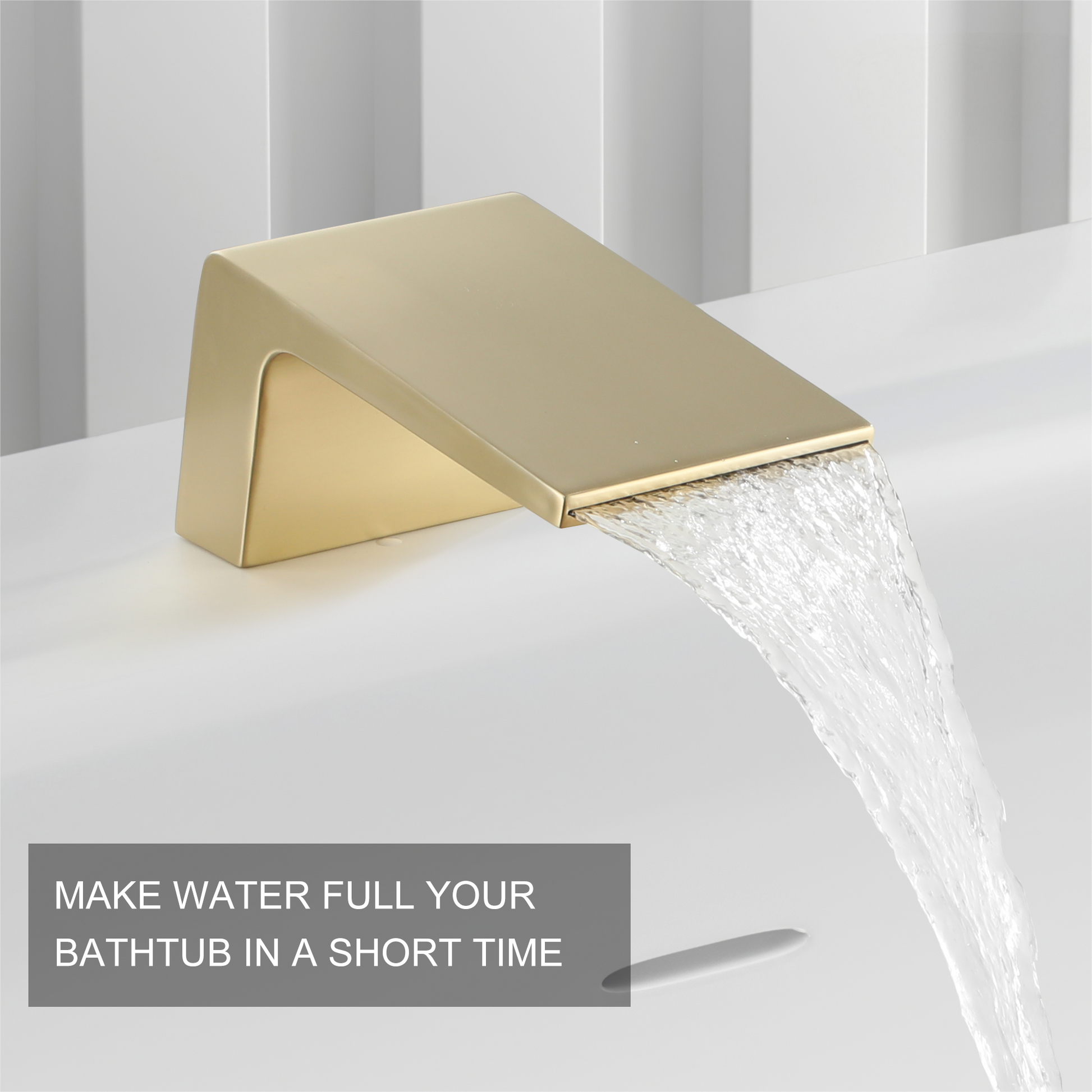 Deck-Mounted Single-Handle Roman Tub Faucet with Hand Shower