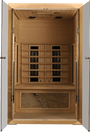 2-Person Low EMF Hemlock Far Infrared Sauna Room with 2 Doors and Digital Controls