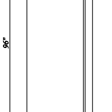 25"W x 96"H x 1.5"/3"D 2-Size Inset Refrigerator End Panel - Truffle Brown