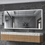 84" x 36" Aluminum Medicine Cabinet with LED Mirror, Anti-Fog, 3 Color Temperatures