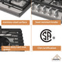 Built-in 30 in. Gas Cooktop in Stainless Steel with 5 Burners including Power Burners and LP Kit, CSA Certified