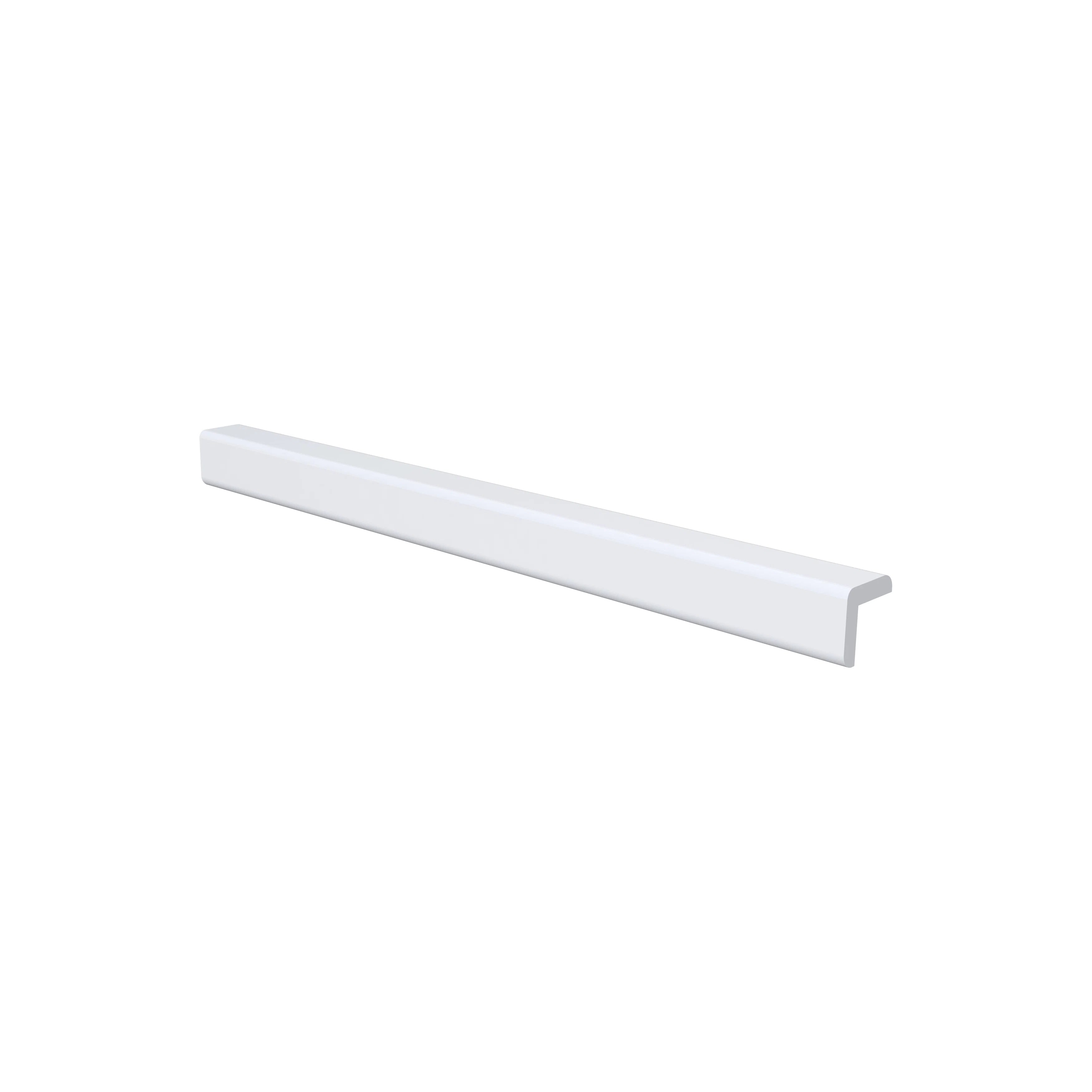 96"W x 1"H x 1“D Inset Outside Corner Molding - Truffle Brown