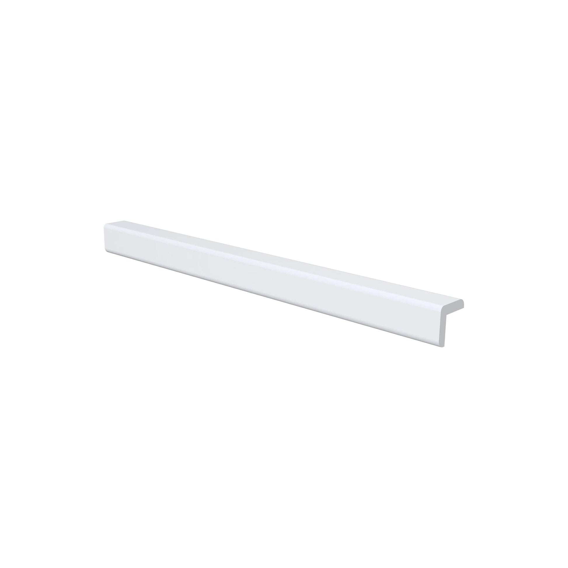 96"W x 1"H x 1“D Inset Outside Corner Molding - Truffle Brown
