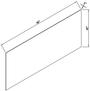 96"W x 42"H x 1/4"D Inset Base Finish Skin Panel - Truffle Brown
