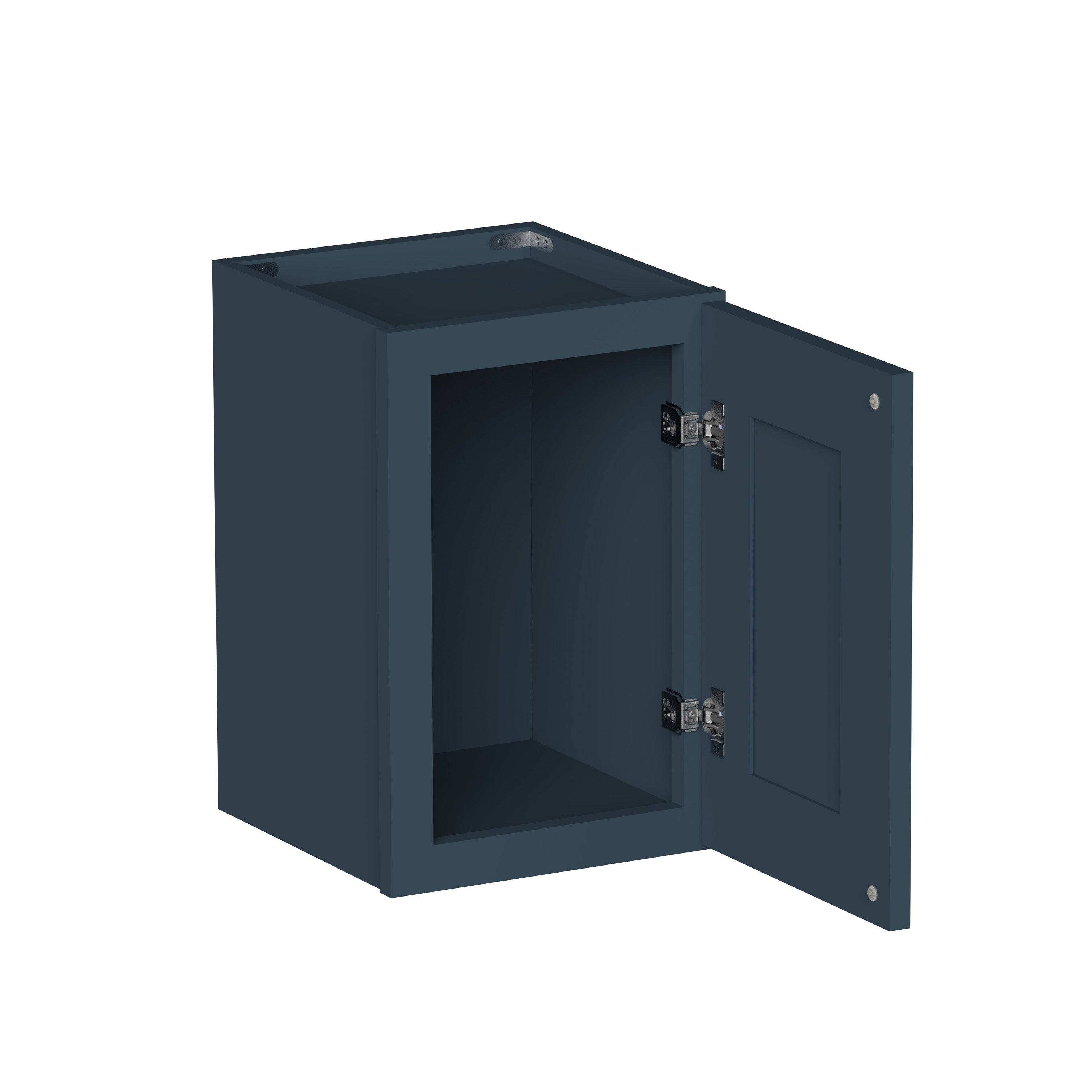 Cyber Grey RTA 12"-21"W x 12"D x 18"H 4-Size Single Door Short Wall Cabinet