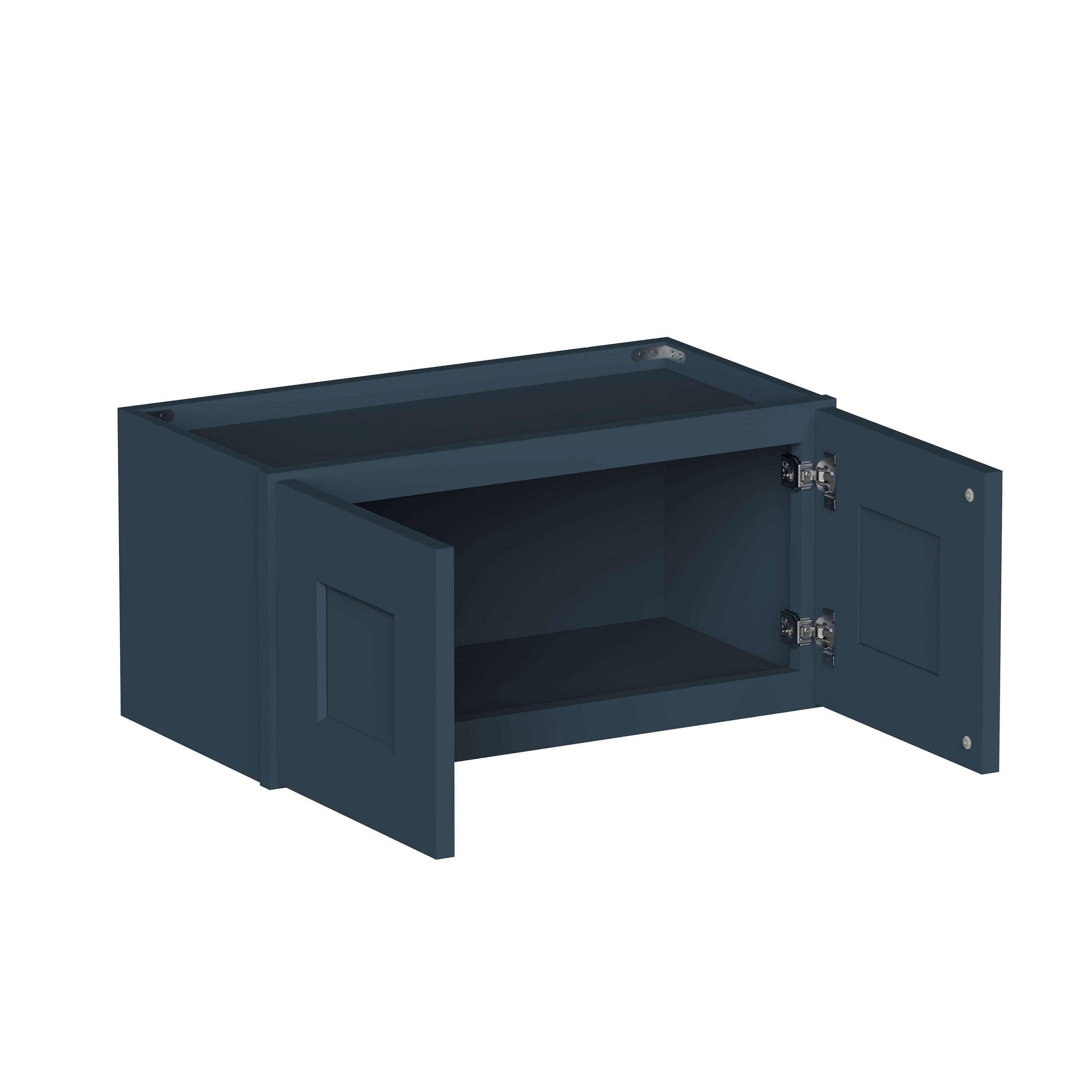 Cyber Grey RTA 24"-36"W x 12"D x 12"-24"H 17-Size Double Doors Short Wall Cabinet