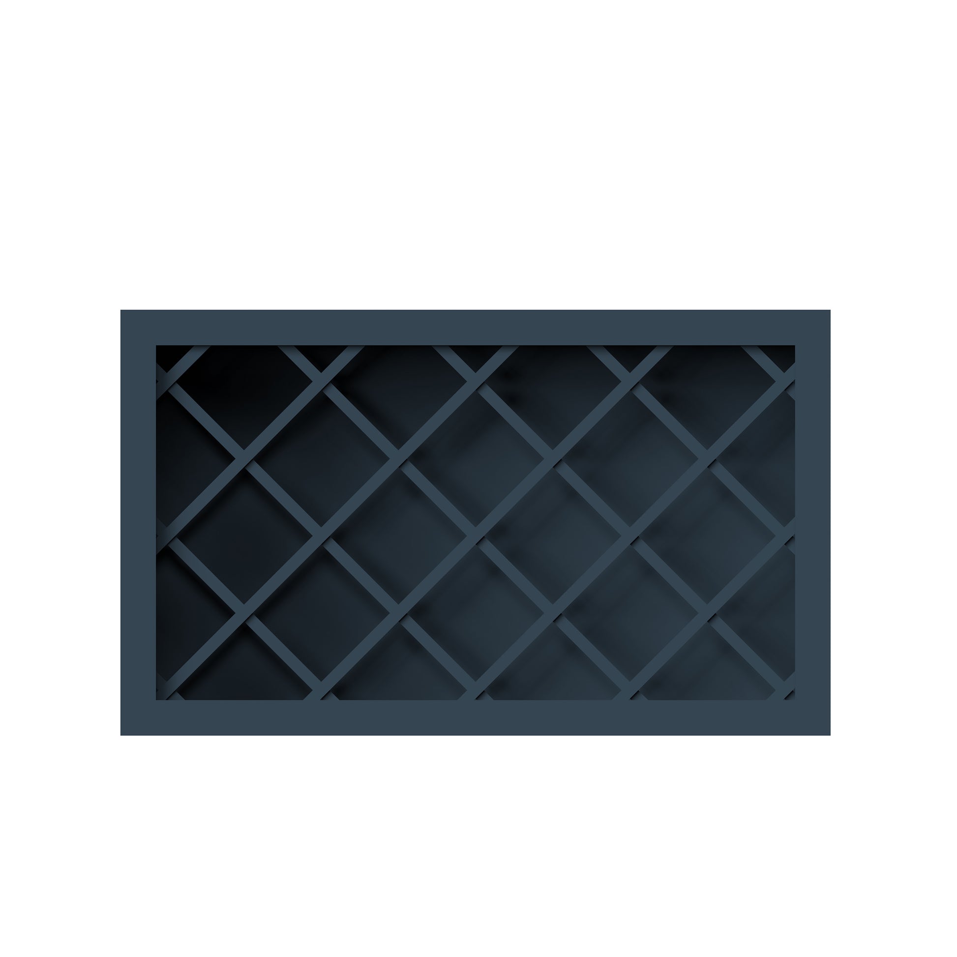 Cyber Grey RTA 30"W x 12"D x 18"H Wine Rack Wall Cabinet