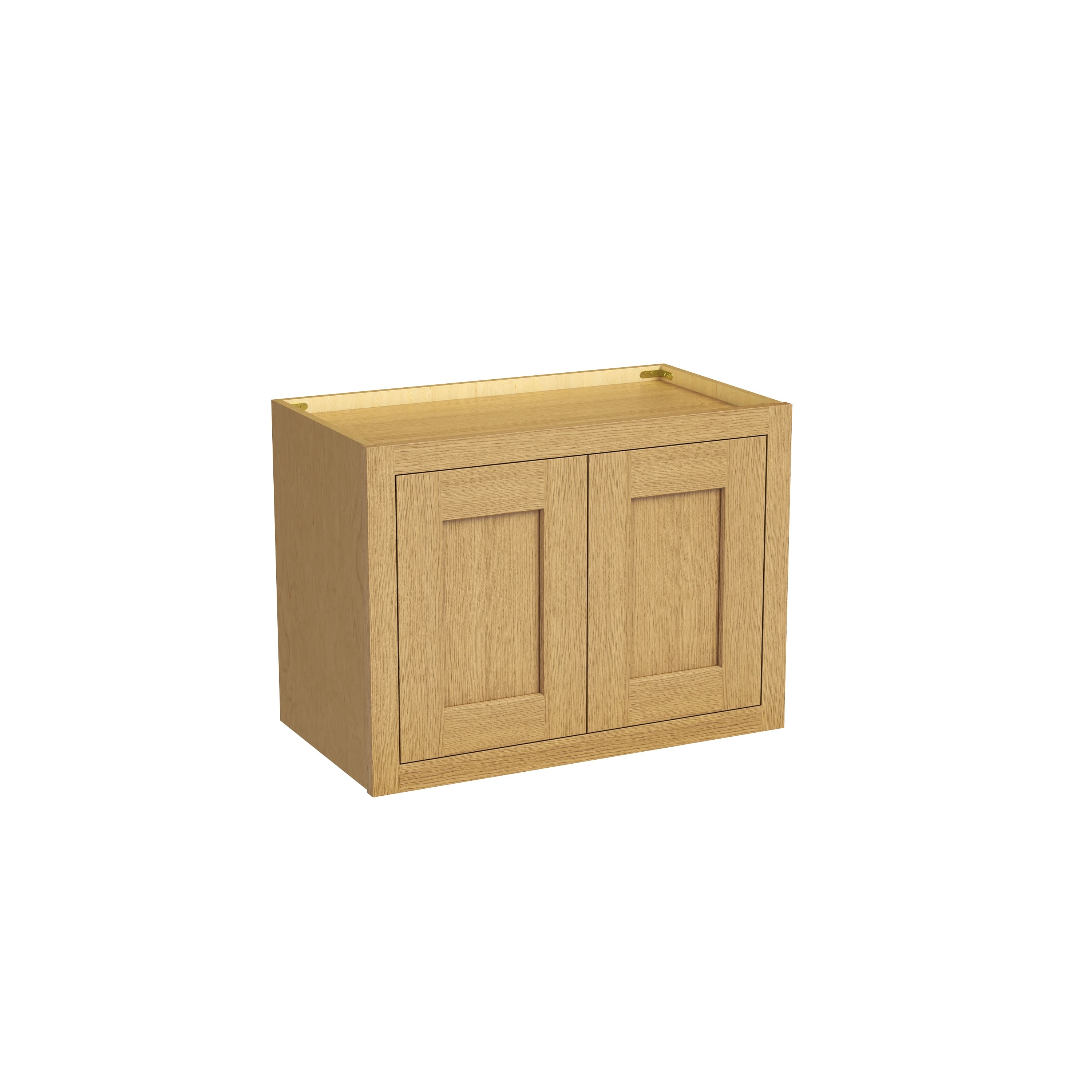 Inset Hazelnut Oak RTA 24-36"W x 12-24"H x 13.5"D 10-Size Double Doors Wall Cabinet