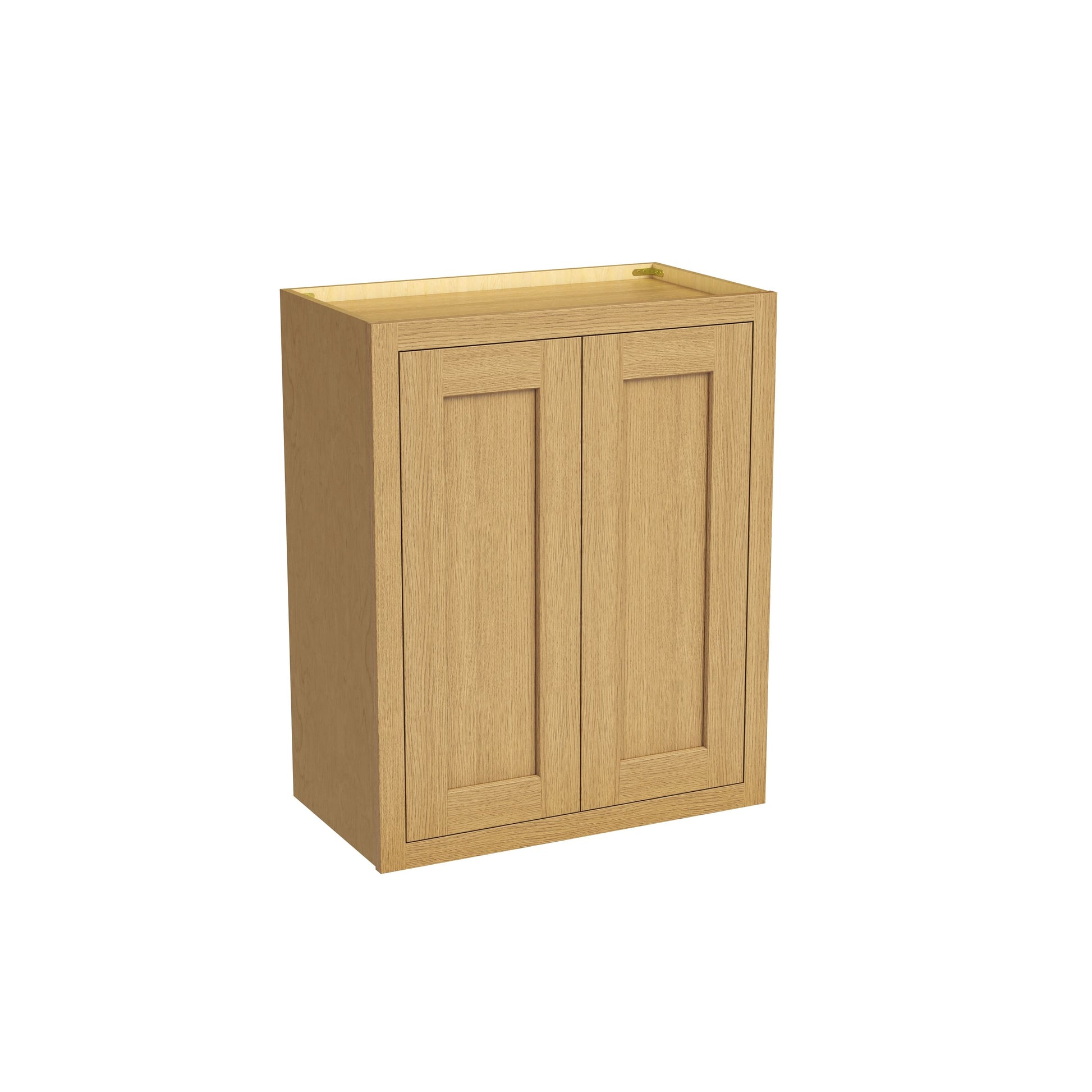 Inset Hazelnut Oak RTA 24-36"W x 30-42"H x 13.5"D 15-Size Double Doors Wall Cabinet