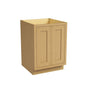 Inset Hazelnut Oak RTA 24-36"W x 34.5"H x 25"D 5-Size Full Height Double Doors Base Cabinet