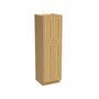 Inset Hazelnut Oak RTA 24-36"W x 84-96"H x 25"D 9-Size Pantry Cabinet with 4 Doors and 4 Shelves