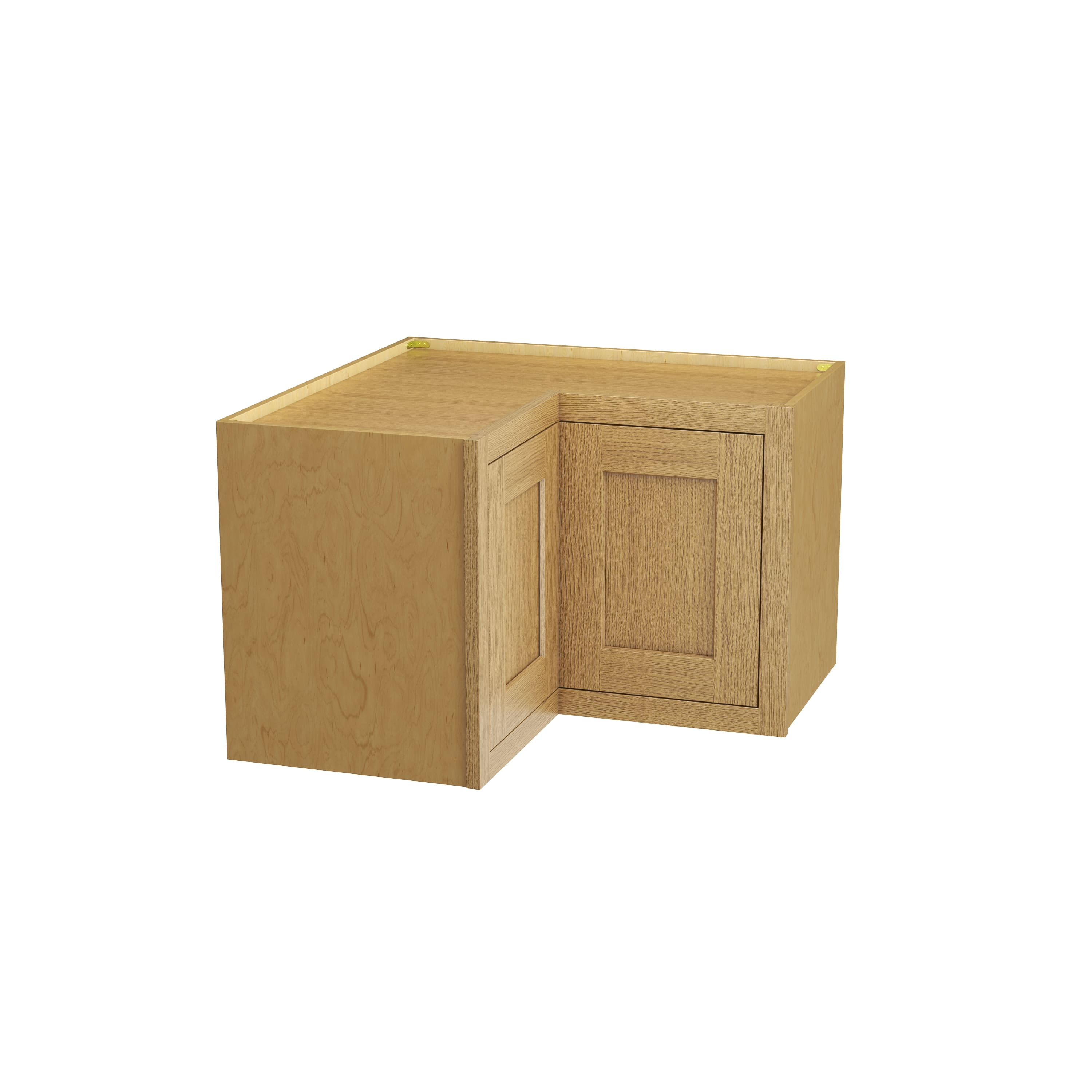 Inset Hazelnut Oak RTA 25.5"W x 18-42"H x 13.5"D 3-Size Easy Reach Wall Cabinet with 2-3 shelves