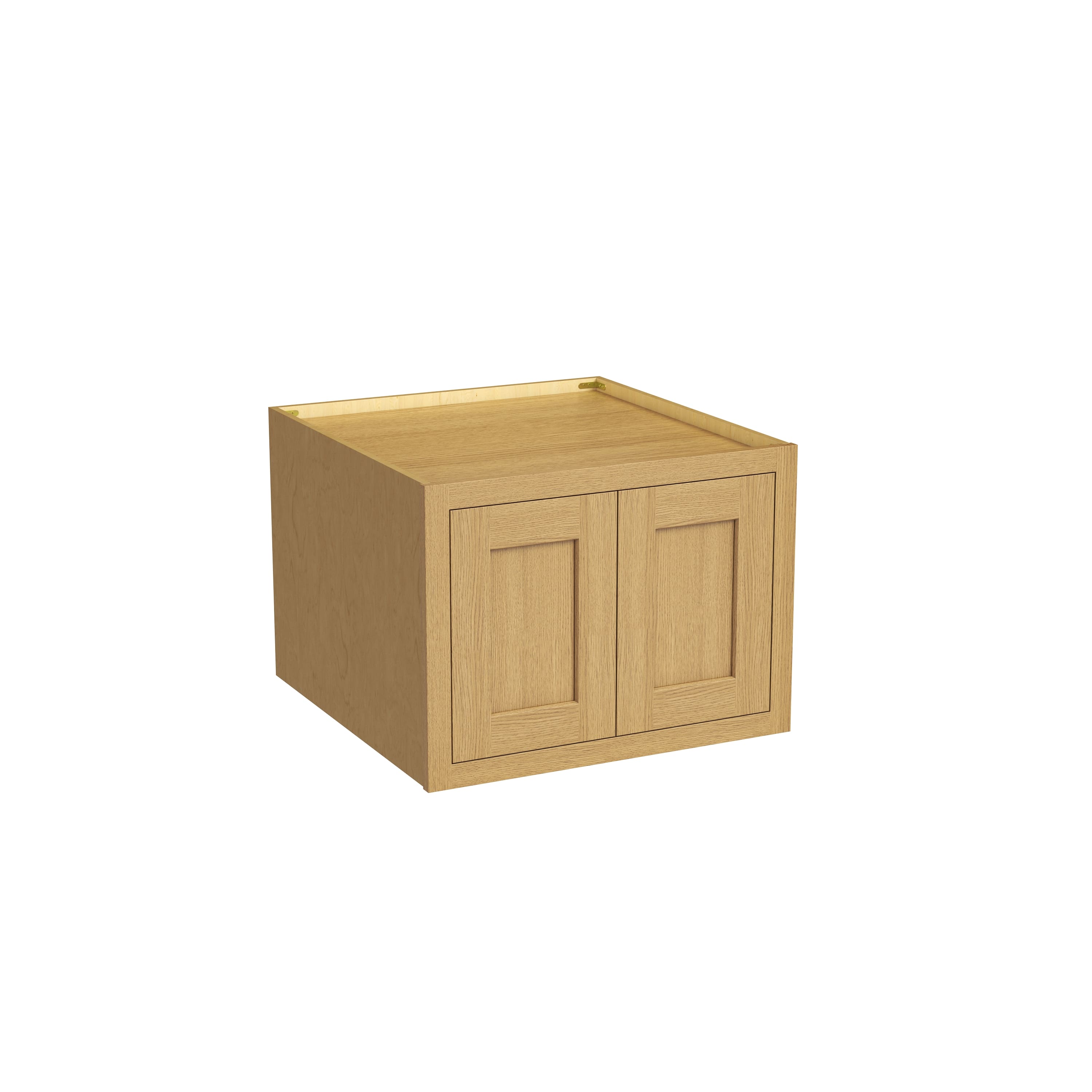Inset Hazelnut Oak RTA 30-36"W x 12-24"H x 25"D 7-Size Double Doors Wall Cabinet