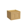 Inset Hazelnut Oak RTA 30-36"W x 12-24"H x 25"D 7-Size Double Doors Wall Cabinet