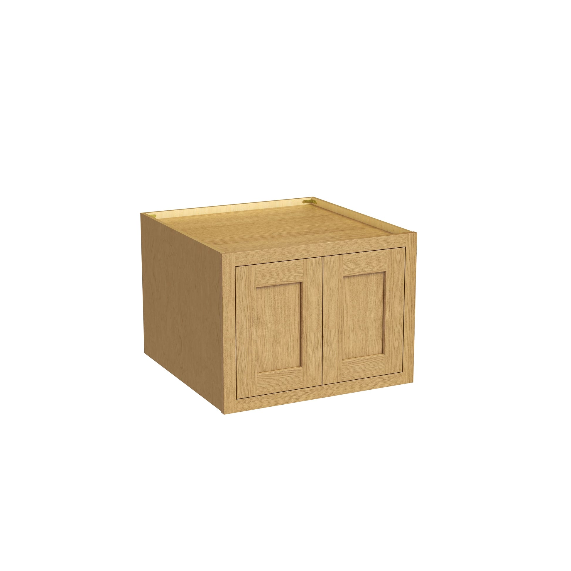 Inset Hazelnut Oak RTA 30-36"W x 12-24"H x 25"D 7-Size Double Doors Wall Cabinet