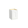 Inset Origami White RTA 12-21"W x 18"H x 13.5"D 4-Size Single Door Wall Cabinet